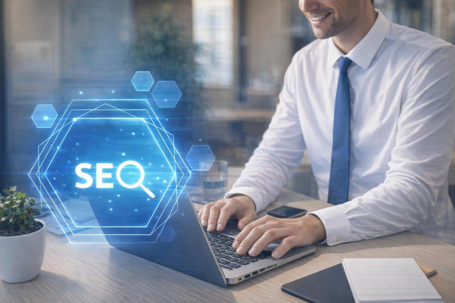 An entrepreneur receiving digital marketing advice from a professional consultant.
