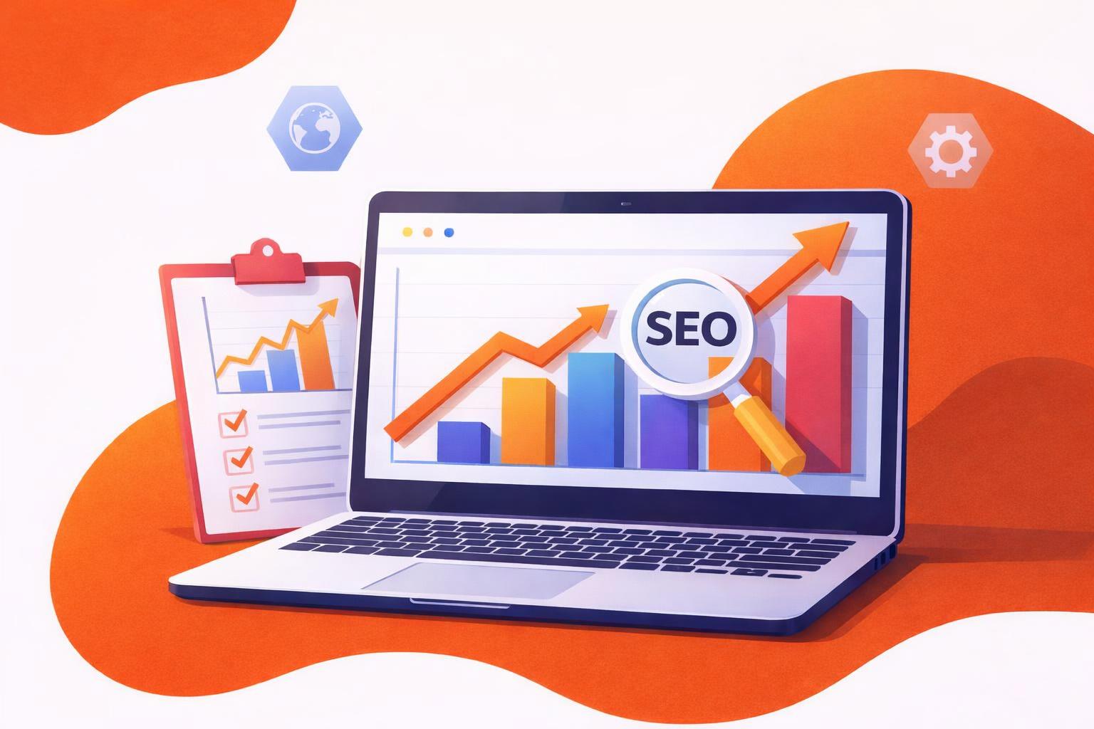 A coach demonstrating the use of SEO tools and software applications.